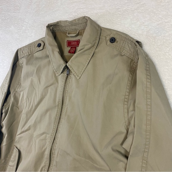 Izod Luxury Sport Hunter Barracuda Jacket Full Zip Khaki Brown Men’s Size XL - Picture 2 of 14